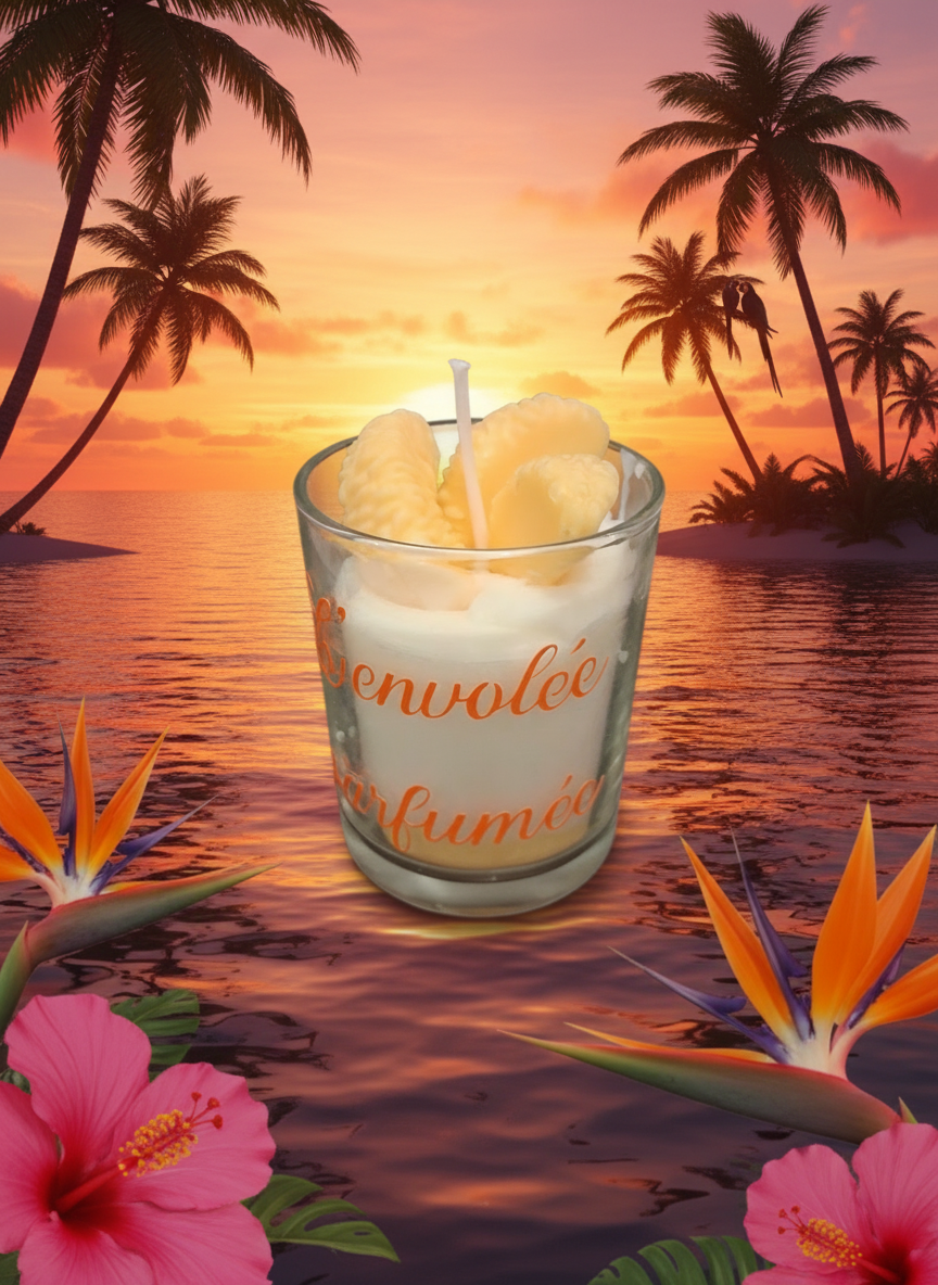 🍊🌴 Bougies parfumées – Monoï Clémentine 🌴🍊